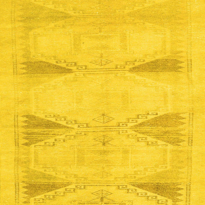 Machine Washable Persian Yellow Traditional Rug, wshtr3738yw