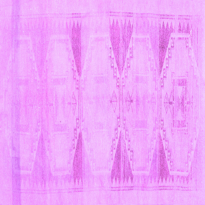 Square Machine Washable Persian Purple Traditional Area Rugs, wshtr3738pur