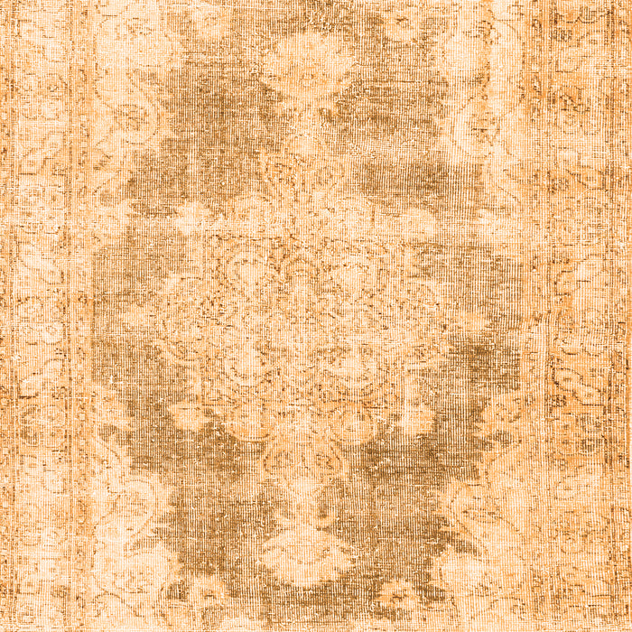 Serging Thickness of Machine Washable Persian Orange Traditional Area Rugs, wshtr3739org