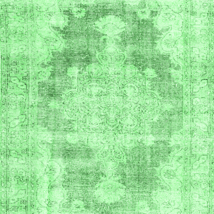 Machine Washable Persian Emerald Green Traditional Area Rugs, wshtr3739emgrn