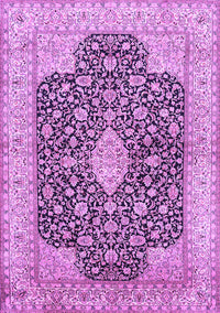 Medallion Purple Traditional Rug, tr373pur