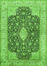 Medallion Green Traditional Rug, tr373grn