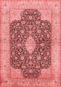 Medallion Red Traditional Rug, tr373red