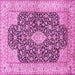 Square Medallion Pink Traditional Rug, tr373pnk