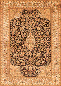 Medallion Orange Traditional Rug, tr373org