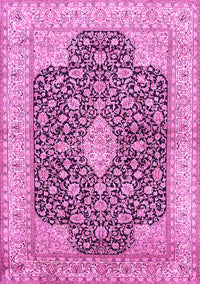 Medallion Pink Traditional Rug, tr373pnk