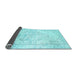 Sideview of Persian Light Blue Traditional Rug, tr3740lblu