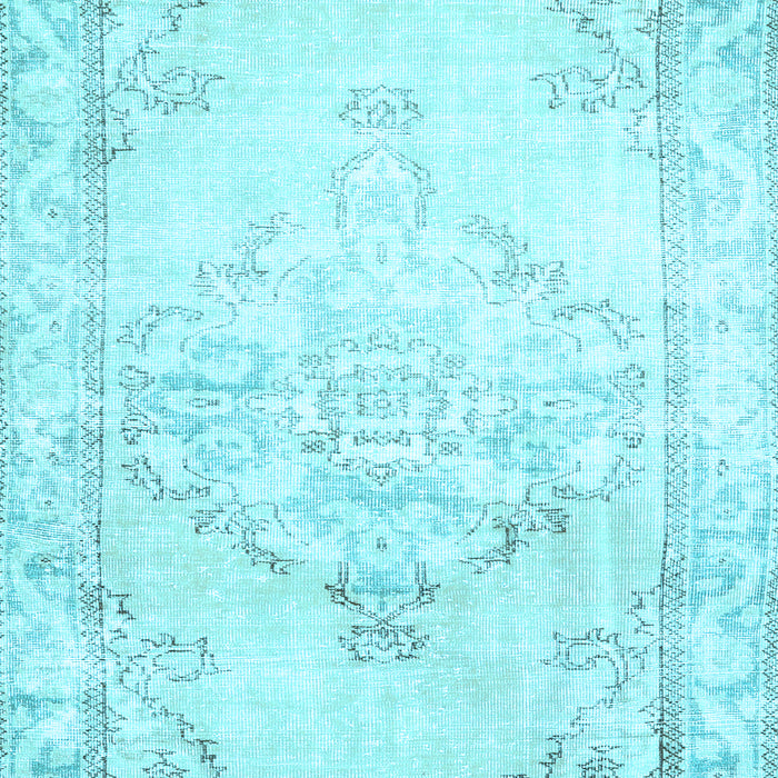 Machine Washable Persian Light Blue Traditional Rug, wshtr3740lblu