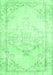Machine Washable Persian Emerald Green Traditional Area Rugs, wshtr3740emgrn