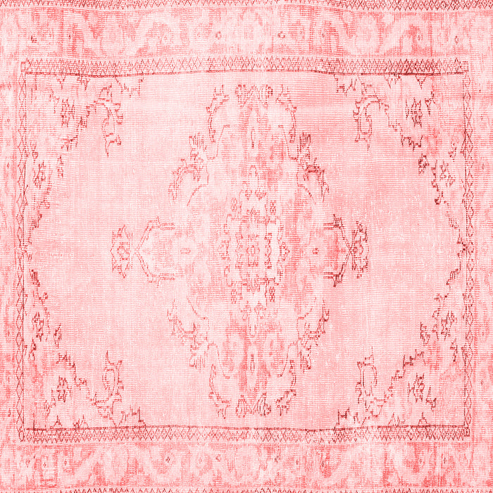 Machine Washable Persian Red Traditional Rug, wshtr3740red