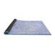 Sideview of Persian Blue Traditional Rug, tr3740blu