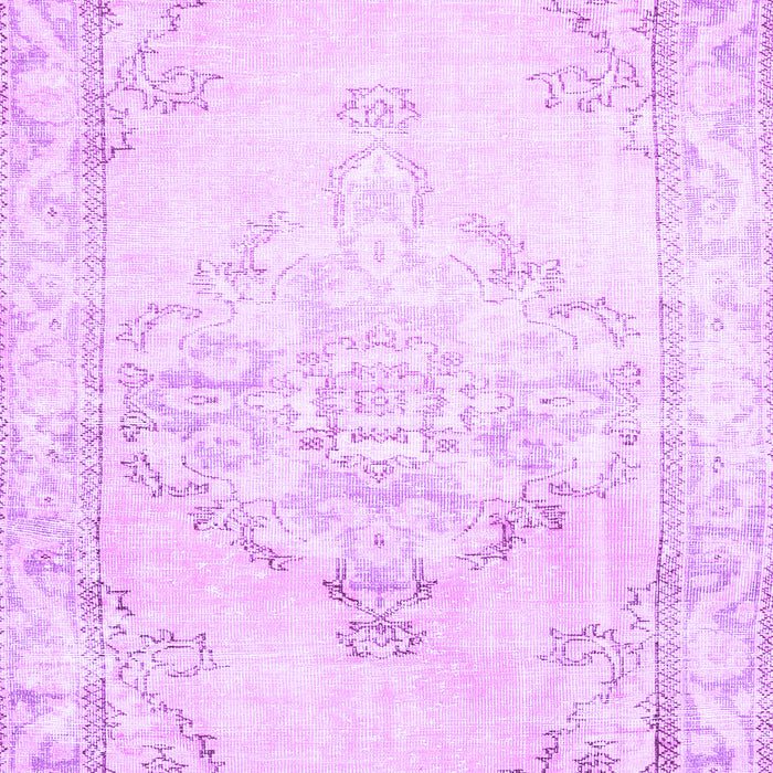 Machine Washable Persian Purple Traditional Area Rugs, wshtr3740pur