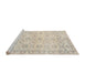 Sideview of Machine Washable Traditional Light French Beige Brown Rug, wshtr3741