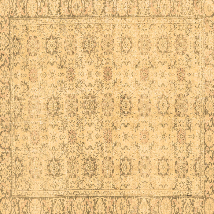 Square Persian Brown Traditional Rug, tr3741brn