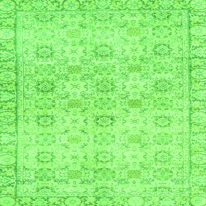 Serging Thickness of Persian Green Traditional Rug, tr3741grn