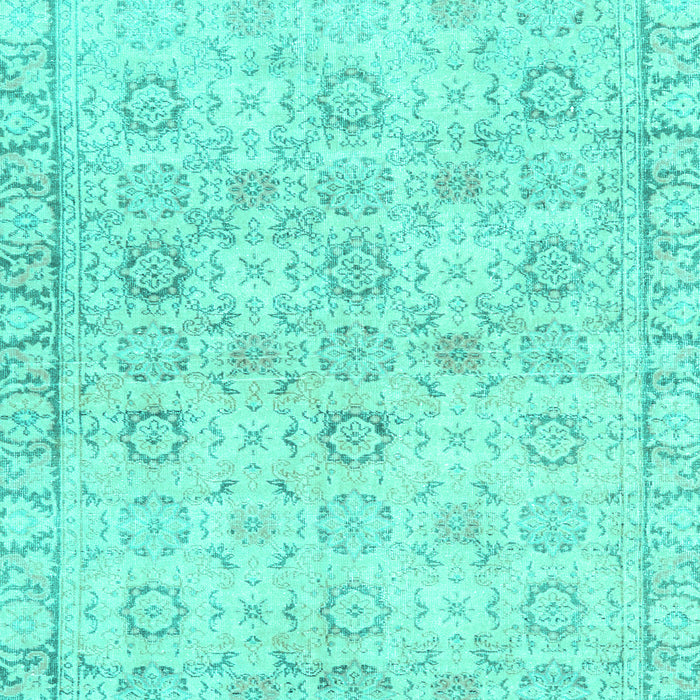 Machine Washable Persian Turquoise Traditional Area Rugs, wshtr3741turq