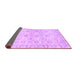 Sideview of Persian Purple Traditional Rug, tr3741pur