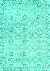 Persian Turquoise Traditional Rug, tr3741turq