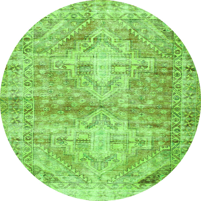 Machine Washable Persian Green Traditional Area Rugs, wshtr3742grn