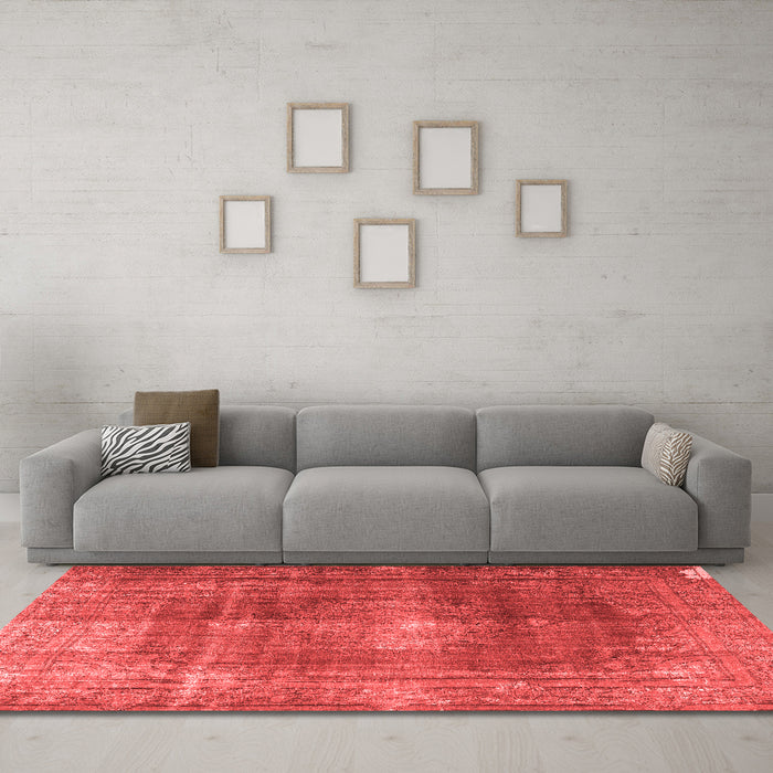 Bohemian Red Washable Rugs