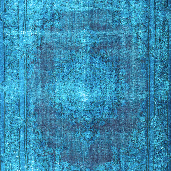 Machine Washable Persian Light Blue Bohemian Rug, wshtr3743lblu
