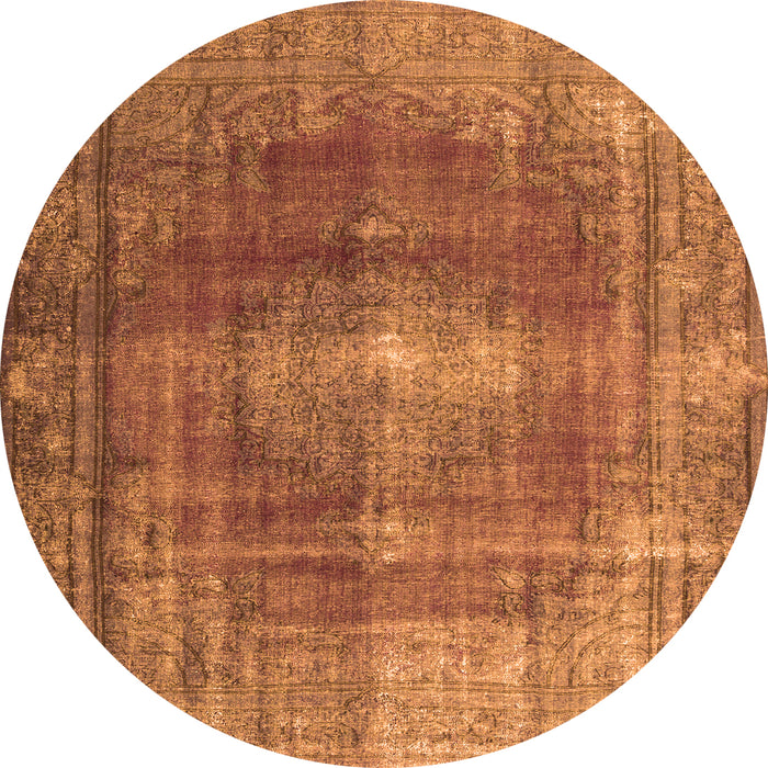 Machine Washable Persian Orange Bohemian Area Rugs, wshtr3743org