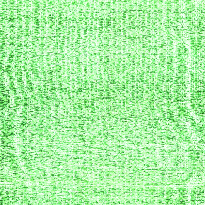 Serging Thickness of Machine Washable Persian Green Traditional Area Rugs, wshtr3744grn