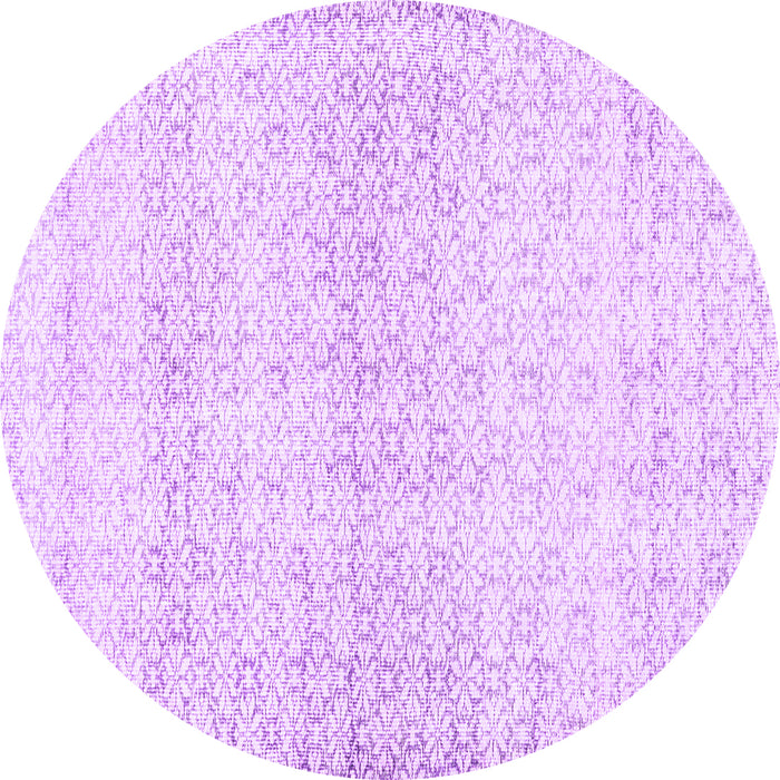 Round Persian Purple Traditional Rug, tr3744pur