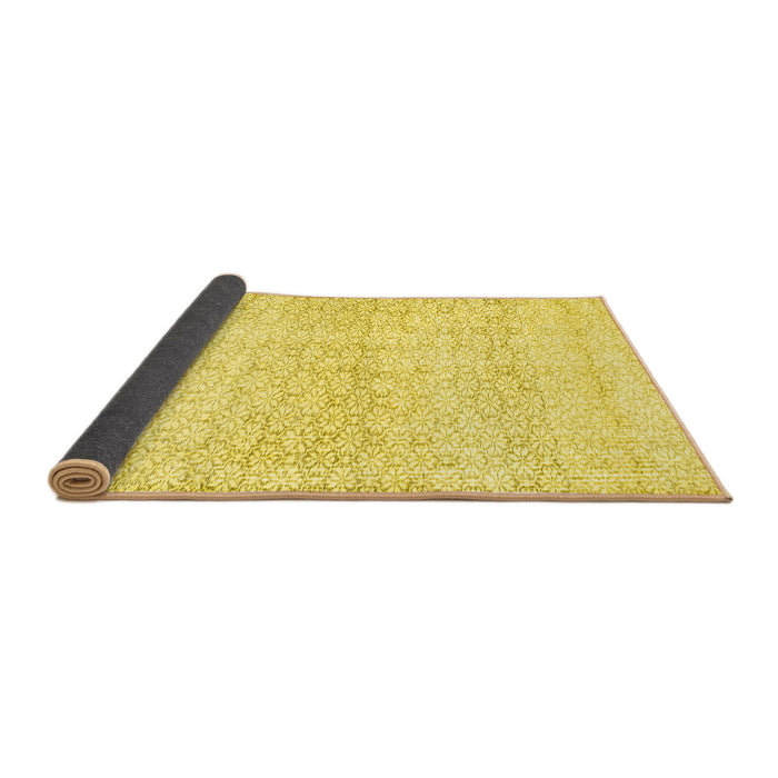 Sideview of Persian Yellow Traditional Rug, tr3744yw