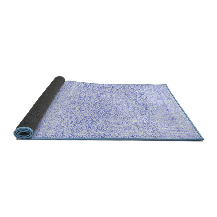 Sideview of Persian Blue Traditional Rug, tr3744blu