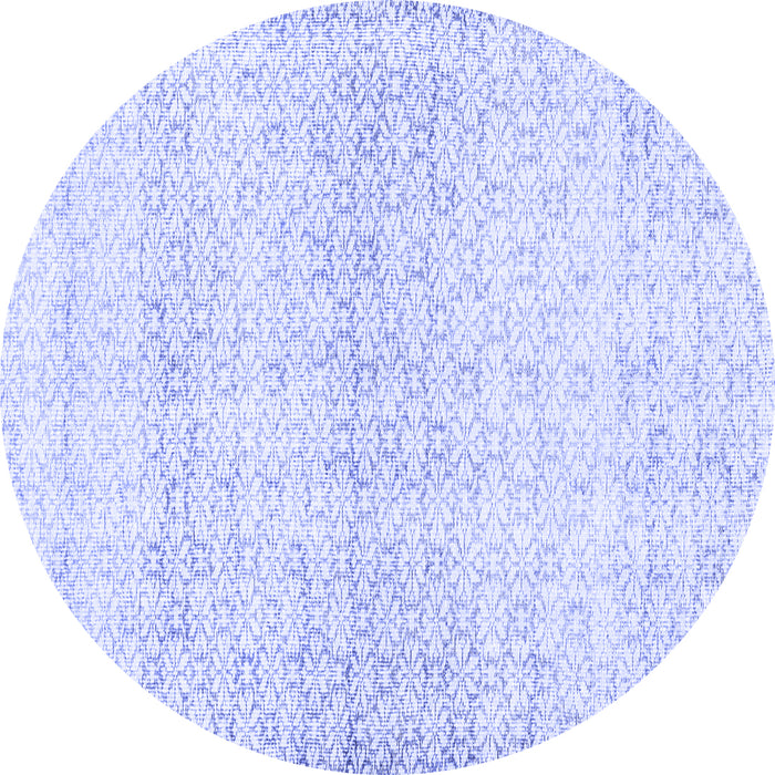 Round Persian Blue Traditional Rug, tr3744blu