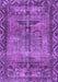 Machine Washable Persian Purple Traditional Area Rugs, wshtr3745pur