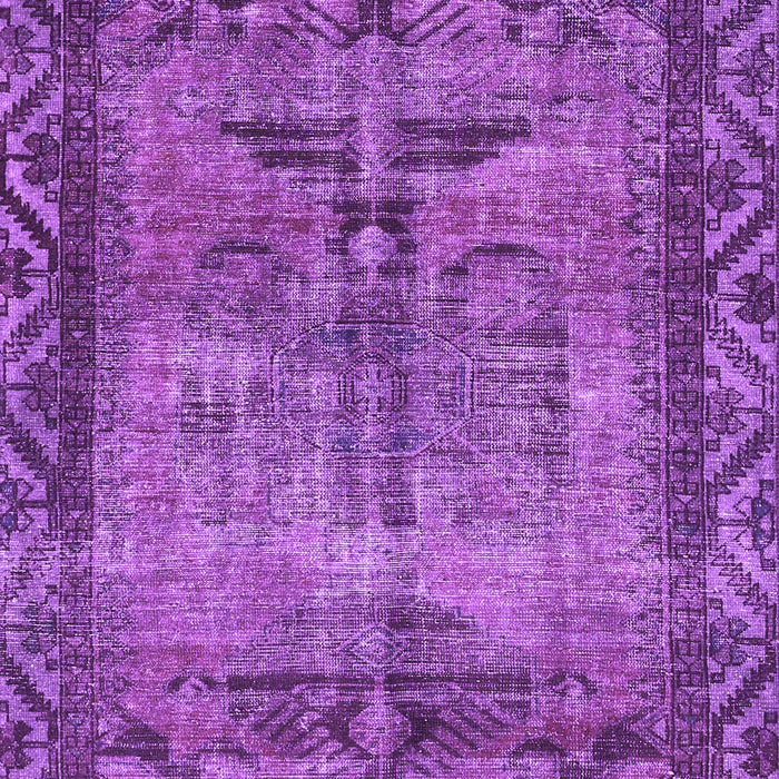Machine Washable Persian Purple Traditional Area Rugs, wshtr3745pur