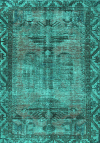 Persian Turquoise Traditional Rug, tr3745turq