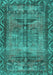 Persian Turquoise Traditional Rug, tr3745turq