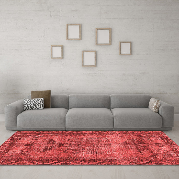 Traditional Red Washable Rugs
