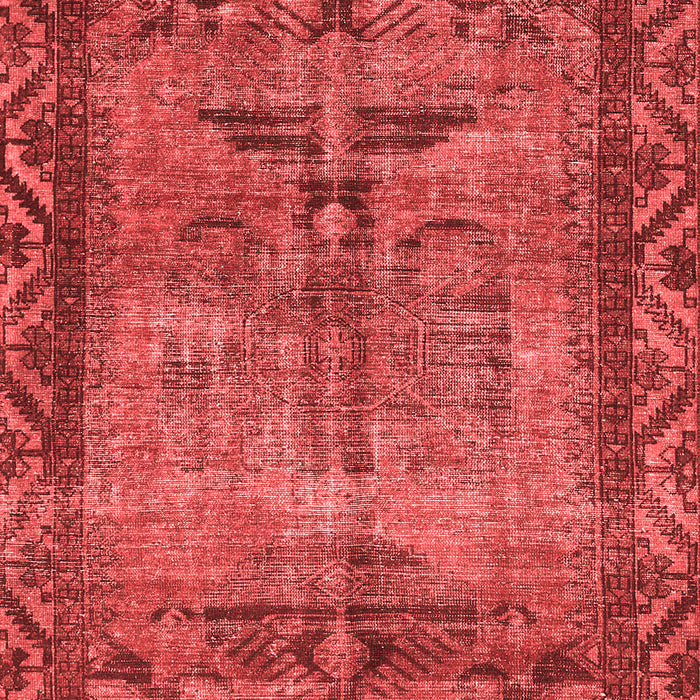 Machine Washable Persian Red Traditional Rug, wshtr3745red