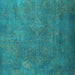 Square Machine Washable Persian Light Blue Traditional Rug, wshtr3746lblu