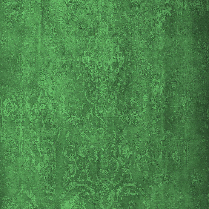 Machine Washable Persian Emerald Green Traditional Area Rugs, wshtr3746emgrn