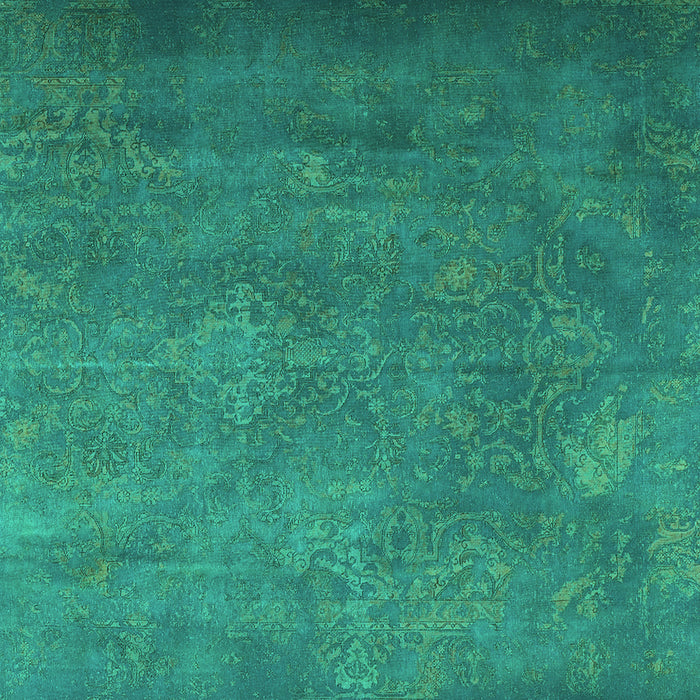 Square Persian Turquoise Traditional Rug, tr3746turq