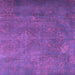 Square Machine Washable Persian Purple Traditional Area Rugs, wshtr3746pur