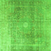 Serging Thickness of Persian Green Traditional Rug, tr3747grn