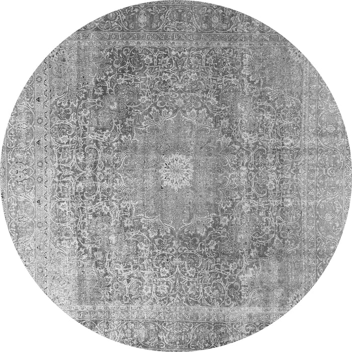 Square Persian Gray Traditional Rug, tr3747gry