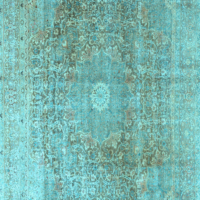 Machine Washable Persian Light Blue Traditional Rug, wshtr3747lblu