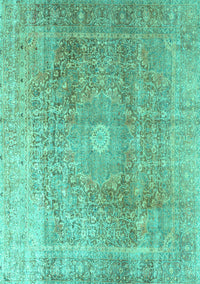 Persian Turquoise Traditional Rug, tr3747turq