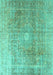 Persian Turquoise Traditional Rug, tr3747turq