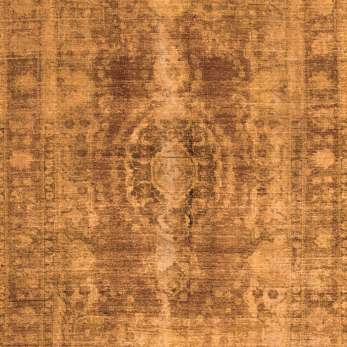 Serging Thickness of Machine Washable Persian Orange Traditional Area Rugs, wshtr3748org