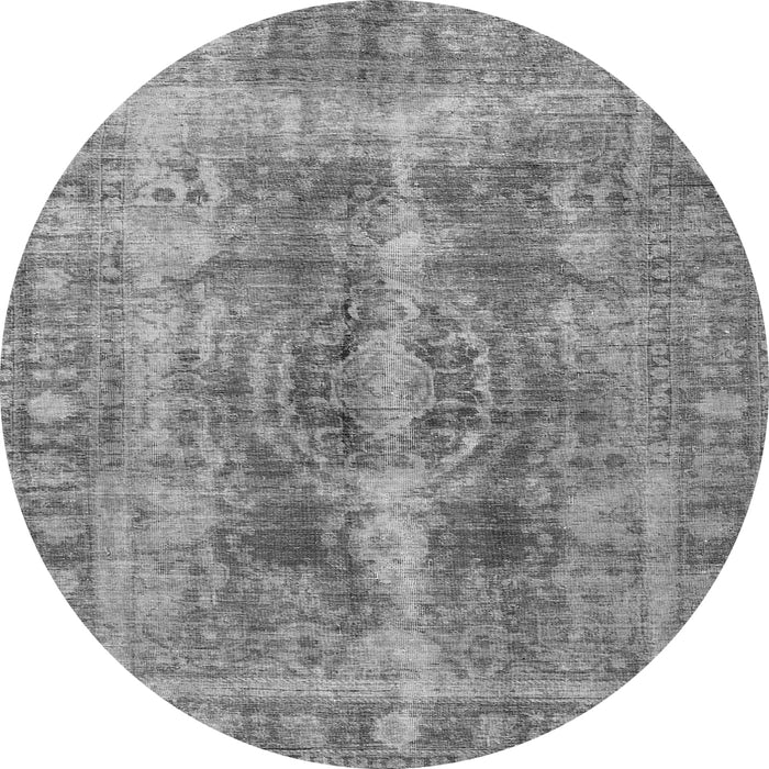 Square Persian Gray Traditional Rug, tr3748gry