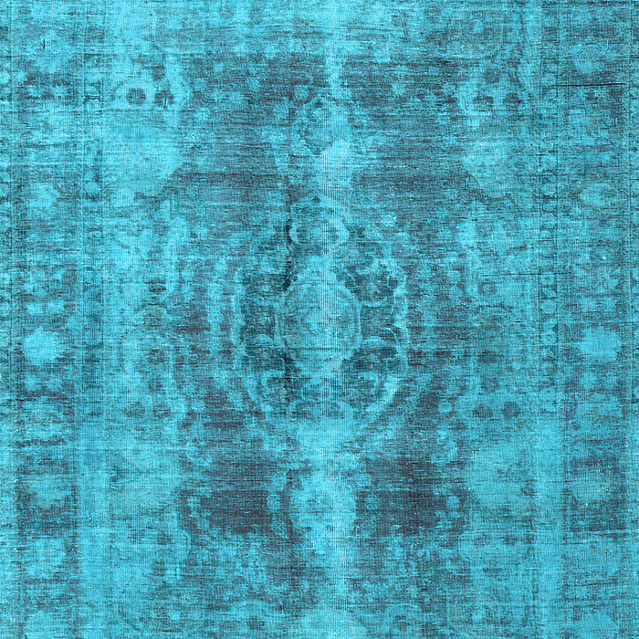Machine Washable Persian Light Blue Traditional Rug, wshtr3748lblu