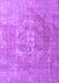 Machine Washable Persian Purple Traditional Area Rugs, wshtr3749pur